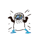 鈍い小さな青い足（個別スタンプ：11）