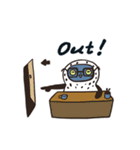 鈍い小さな青い足（個別スタンプ：16）