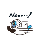 鈍い小さな青い足（個別スタンプ：18）