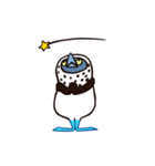鈍い小さな青い足（個別スタンプ：25）