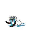 鈍い小さな青い足（個別スタンプ：33）
