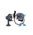 鈍い小さな青い足（個別スタンプ：34）