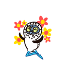 鈍い小さな青い足（個別スタンプ：35）