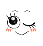 大人❤おしゃデカ目派手可愛パステル色鉛筆（個別スタンプ：13）