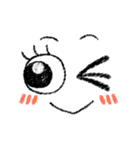 大人❤おしゃデカ目派手可愛パステル色鉛筆（個別スタンプ：35）
