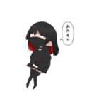 黒いマスクの女の子（個別スタンプ：10）