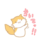 長毛にゃんこ/レッドタビー＆ホワイト2（個別スタンプ：3）