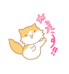 長毛にゃんこ/レッドタビー＆ホワイト2（個別スタンプ：7）