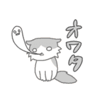 長毛にゃんこ/レッドタビー＆ホワイト2（個別スタンプ：20）