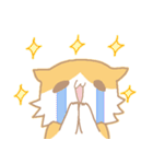 長毛にゃんこ/レッドタビー＆ホワイト2（個別スタンプ：25）