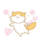 長毛にゃんこ/レッドタビー＆ホワイト2（個別スタンプ：27）