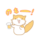 長毛にゃんこ/レッドタビー＆ホワイト2（個別スタンプ：32）