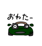 目がパカパカ開くクルマ（個別スタンプ：5）