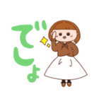 少しシュールなパーカー大好きGirl。（個別スタンプ：5）