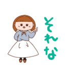 少しシュールなパーカー大好きGirl。（個別スタンプ：7）