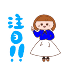 少しシュールなパーカー大好きGirl。（個別スタンプ：14）
