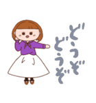 少しシュールなパーカー大好きGirl。（個別スタンプ：22）