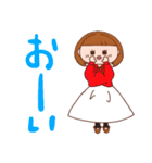 少しシュールなパーカー大好きGirl。（個別スタンプ：23）