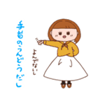 少しシュールなパーカー大好きGirl。（個別スタンプ：26）