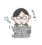 てらさんとTeX（個別スタンプ：7）