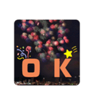 hanabe,Fireworks＆Hawaii花火とハワイ（個別スタンプ：5）