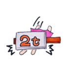 それゆけ2tちゃん！【2tが乗った女の子】（個別スタンプ：28）