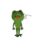 面白いとユーモラスなカエル（個別スタンプ：36）
