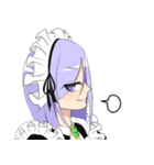 お嬢さまとメイドたち（個別スタンプ：24）