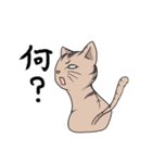 とりあえず返事をする猫（個別スタンプ：2）