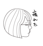 ツンデレショートヘアメガネ彼女のスタンプ（個別スタンプ：13）