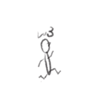 棒人間のようなボウ人間（個別スタンプ：4）