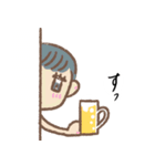 働く女子の飲み会お誘いスタンプ（個別スタンプ：4）
