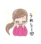 気持ちを伝える【リアクションガール】（個別スタンプ：13）