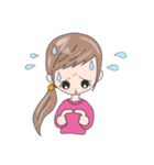 気持ちを伝える【リアクションガール】（個別スタンプ：22）