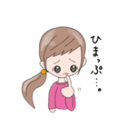 気持ちを伝える【リアクションガール】（個別スタンプ：26）