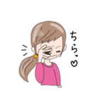 気持ちを伝える【リアクションガール】（個別スタンプ：30）