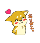 照れる柴犬（個別スタンプ：23）
