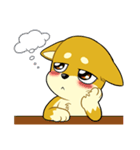 照れる柴犬（個別スタンプ：29）