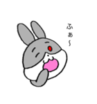 うさぎのまん丸くん 1（個別スタンプ：3）