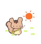 ハリネズミとリス（個別スタンプ：1）