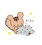 ハリネズミとリス（個別スタンプ：10）