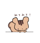 ハリネズミとリス（個別スタンプ：21）