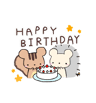 ハリネズミとリス（個別スタンプ：31）