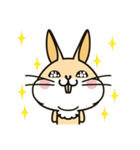 なんか普通の動物シリーズ・うさぎとサル（個別スタンプ：1）