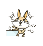 なんか普通の動物シリーズ・うさぎとサル（個別スタンプ：28）