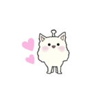 ふわふわ癒しワンコ（個別スタンプ：4）