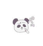 眉間にしわ寄せパンダ（個別スタンプ：8）
