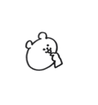 しろくまのスタンプ。（個別スタンプ：3）