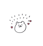 しろくまのスタンプ。（個別スタンプ：15）