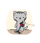 ねこのコン。4♡ねこのコンとくまったくん（個別スタンプ：12）